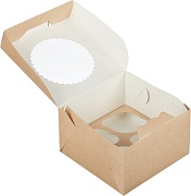 Коробка для 4 капкейков ECO MUF 4 1 шт (150шт/кор)