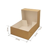 Коробка для тортов ECO CAKE 6000 255*255*105 мм 1 шт (75 шт./кор.)